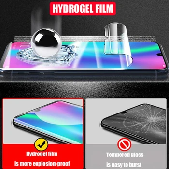 2gab mīkstās full vāks huawei p smart pro plus 2018 2019 hidrogelu filmu lpp smart Z aizsardzības tālruņa ekrāna aizsargs, Ne stikls