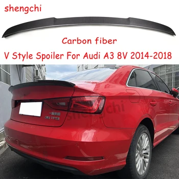 A3 V Stils Oglekļa Šķiedras Aizmugures Bagāžnieka Spoilers Spārniem Audi A3 RS3 8V Sedans 2014-2018