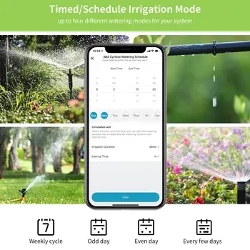 Diivoo WiFi Sprinkleru Ūdens Taimeris, Smart Dārza Ūdens Skaitītājus ar Automātiskās Apūdeņošanas, kas ir Saderīgas ar Alexa un Google