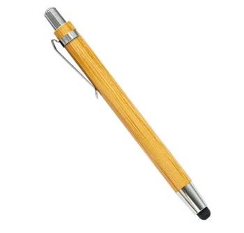 Eco friendly bambusa lodīšu pildspalva zīmola cusotm logo ar irbuli veicināšanas dāvanu pildspalvas