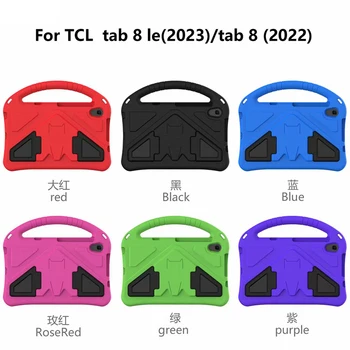 EVA Triecienizturīgs Stends Tablet Vāks TCL Cilnes 8 LE 4G 2022 Tab8 LE 2023 Gadījumā Bērniem Rīkoties Būtiska, Lai TCL TKEE Vidū Shell Coque
