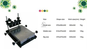 komerciāla mazo rokasgrāmata sietspiede stacijas SMT manuālu fotografēšanas stacijas lodēšanas pastas ekrāna drukāšanas mašīna