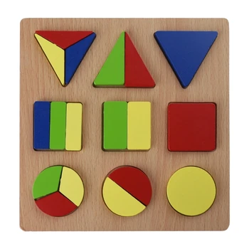 Krāsains Formas Spēle Atbilstošas Izziņas Bloks Rotaļlietas Bērniem Roku-acu Koordināciju E65D