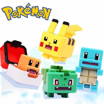 Pokemon Laukumā PokeBall Deformācijas Pikachu Rīcības Attēls Squirtle Charmander Anime Kustamo Modeli, Bērniem, Izglītību, Rotaļlietas, Dāvanas,