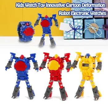 Robots Transformācijas Rokas Pulkstenis Rotaļlietas Mecha Robots Elektronisko Skatīties Bērniem Sporta Karikatūra Pulksteņi Bērniem Pulkstenis Xmas Dāvanas